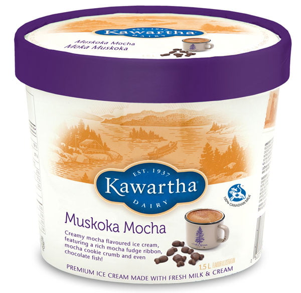 kawartha dairy Muskoka Mocha ice cream flavor