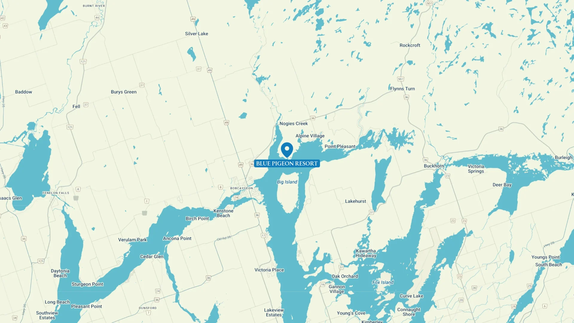 Blue Pigeon Resort Map 1